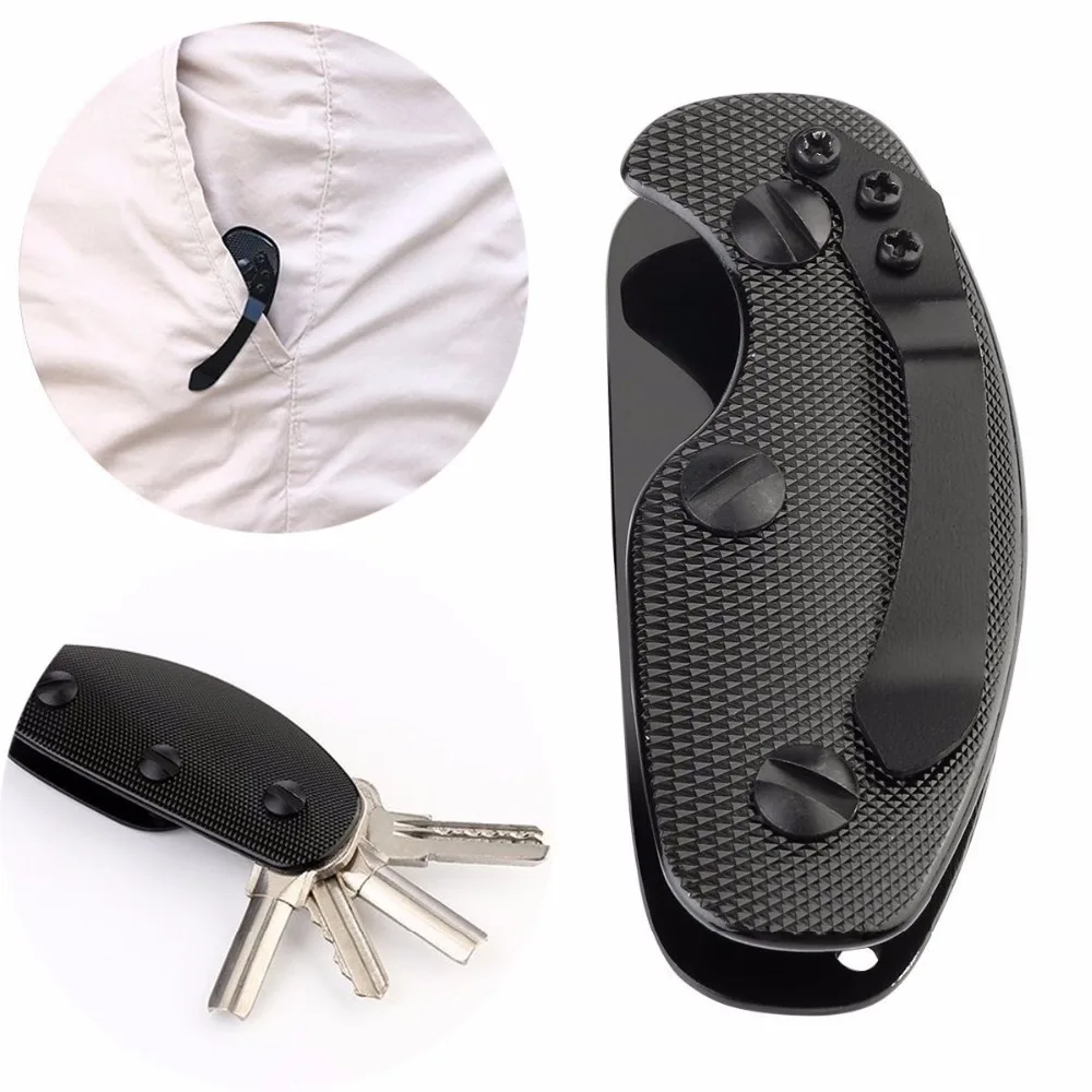 

EDC gear key collector clamp pocket multi keychain holder folder organizer tool smart clip outdoor camp kit bar gadget