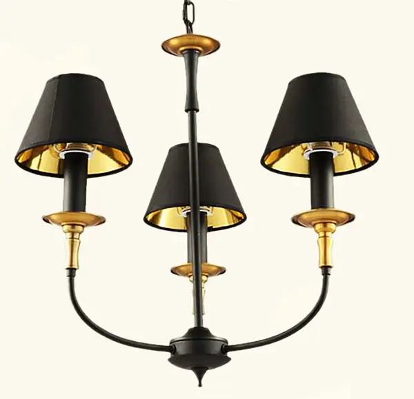 

Multiple Chandelier modern European style Iron Brown dining room bedroom Mediterranean lighting 3/6/8 heads lamp ZX98