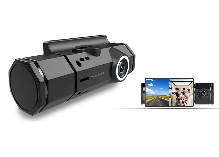 Gps Dash камера Full HD 1920x1080 Автомобильная камера приборная панель видеорегистратор Автомобильный Dash Cam g-сенсор, Автомобильный видеорегистратор с двумя камерами
