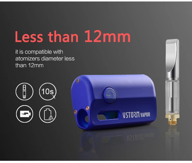 Original Vapor Storm M1 CBD Kit Thick Oil 800mah Battery 510 Magnet Thread 0.5ml CBD Cartridge Electronic Cigarette Vape 01 (11)