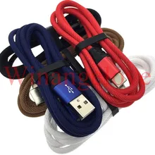 1 м type c usb кабель с нейлоновой оплеткой Алюминий сплава Кабель с разъемом usb-c для наборы аксессуаров для телефонов для samsung s8 для lg