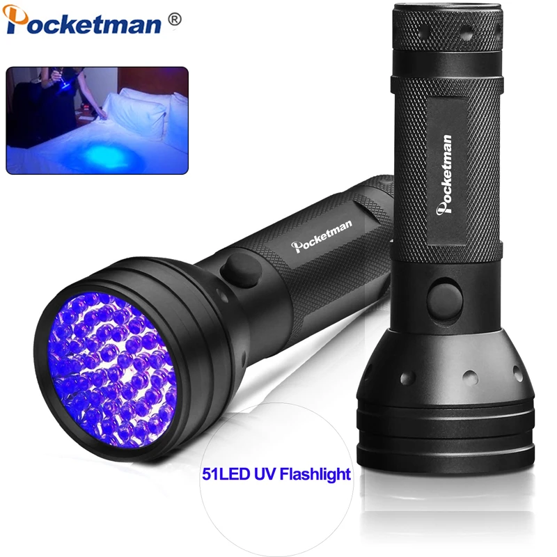 Pocketman UV 51 светодиодный фонарик 395nm ультрафиолетовый УФ Фонарик фонарь детектор