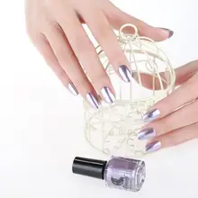 6 мл зеркальный лак для ногтей покрытие серебряная паста металлический цвет переменная нержавеющая сталь модное зеркало серебряный лак для ногтей для дизайна ногтей