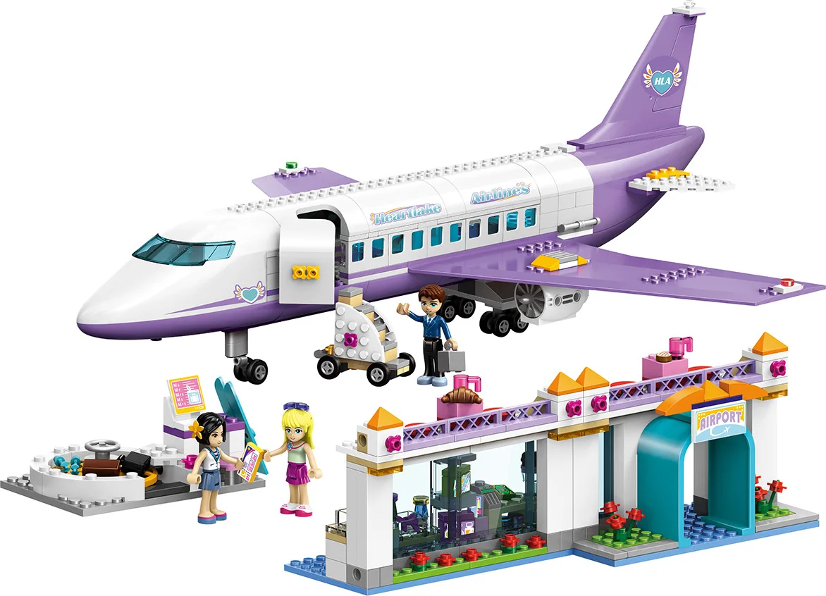 

701Pcs 79175 Educational Building Blocks Toys For Children Gifts City Girls Friends Plane Airport Compatible With Friends