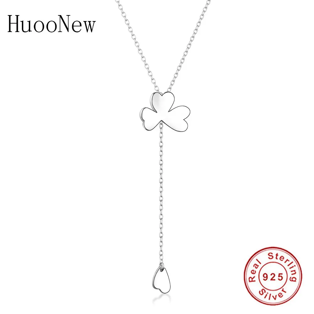 

2019 New Arrival Fashion 925 Sterling Silver Flower Adjust Pendant Necklaces for Women Jewelry DIY Berloque