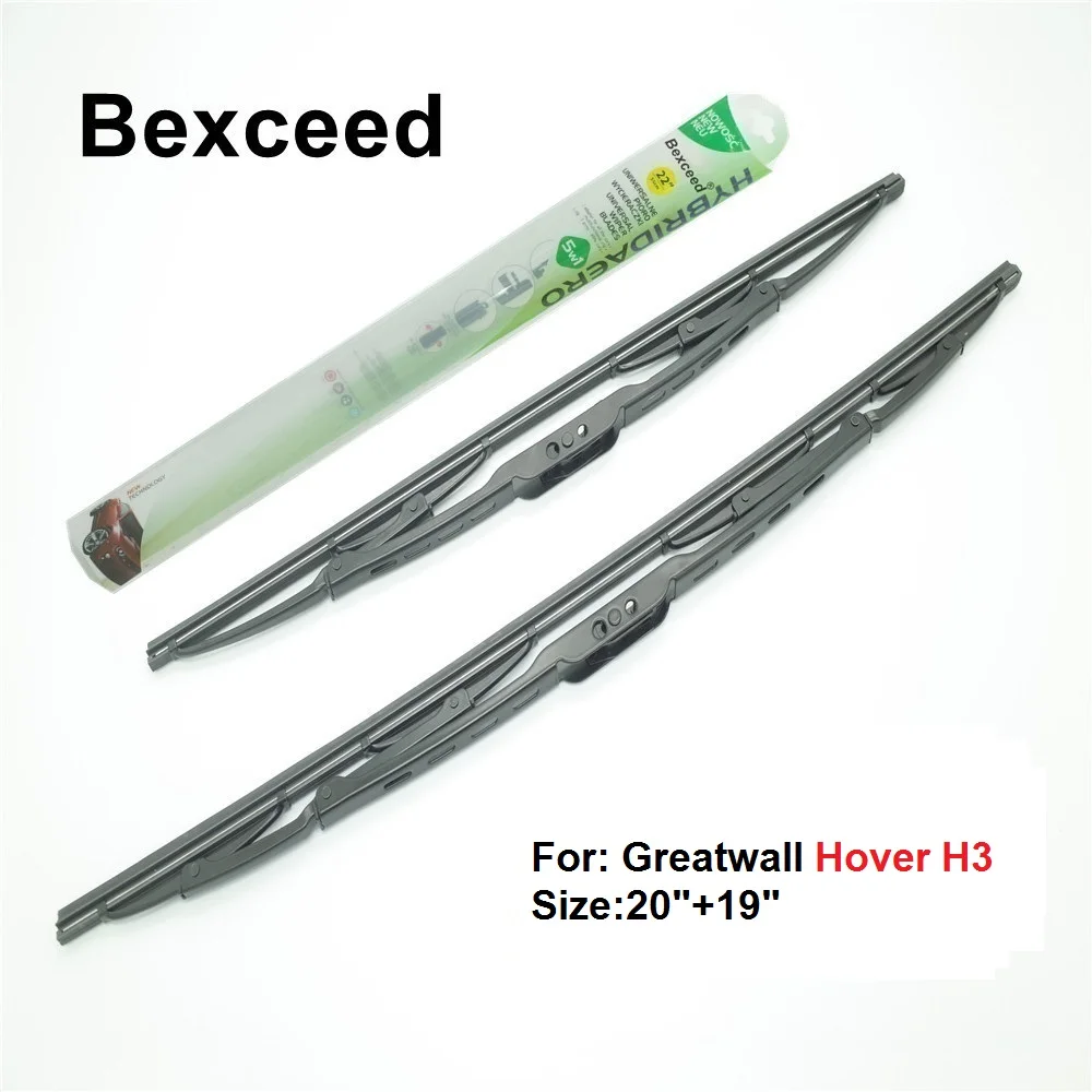

Bexceed of Car Windshield Traditional wiper blade for Greatwall Hover H3. 1 Pair(20"+19")