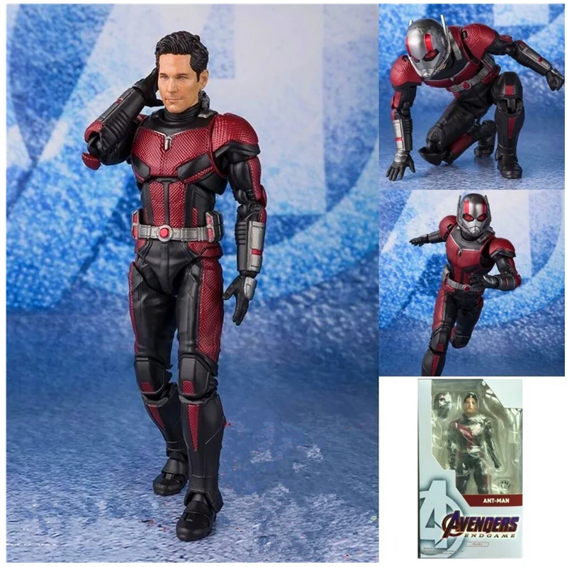 

15CM Avengers 4 Endgame Ant Man with Mask Movable Joints Figurine Dolls Toys PVC Action Figure Collection Model Toy H739