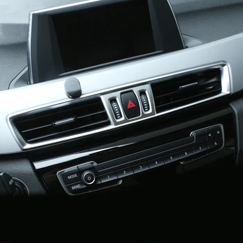 

Chrome Center Air Condition Vent Outlet Frame Cover Trim For BMW X1 F48 16-2017