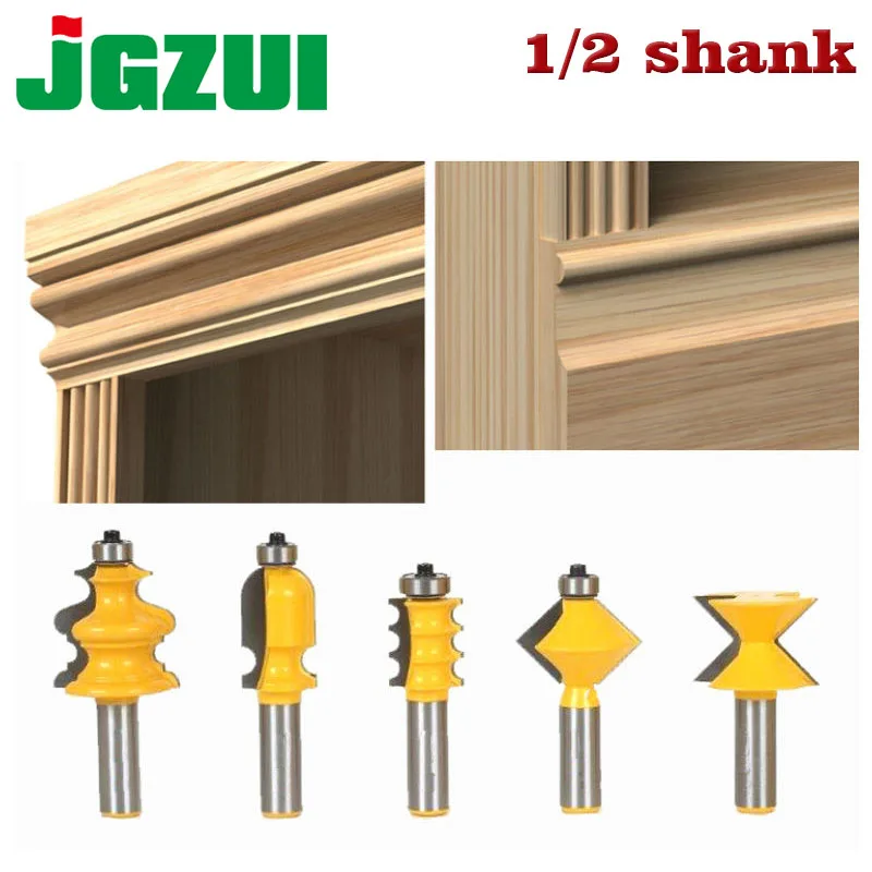 5PCS/SET DIY Bookshelf Molding & Edge Banding Woodworking Tools Router