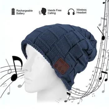 

Bluetooth Beanie Music Warm Hat Cap with Wireless Headphone Headset Stereo Speaker Mic Hands-free,Best Birthday Christmas Gift
