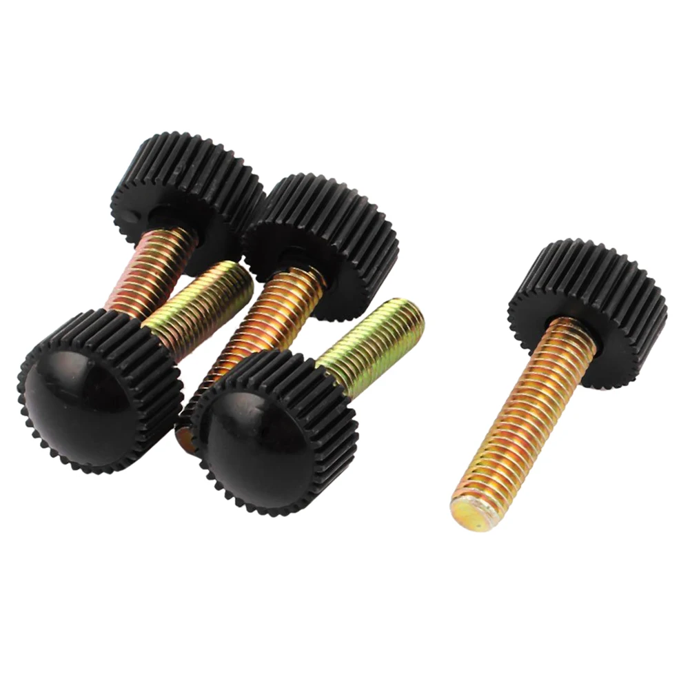 M6 x 25 мм круглый винт на прямой с рифлением Зажимная рукоятка 5 шт|round head screw|head