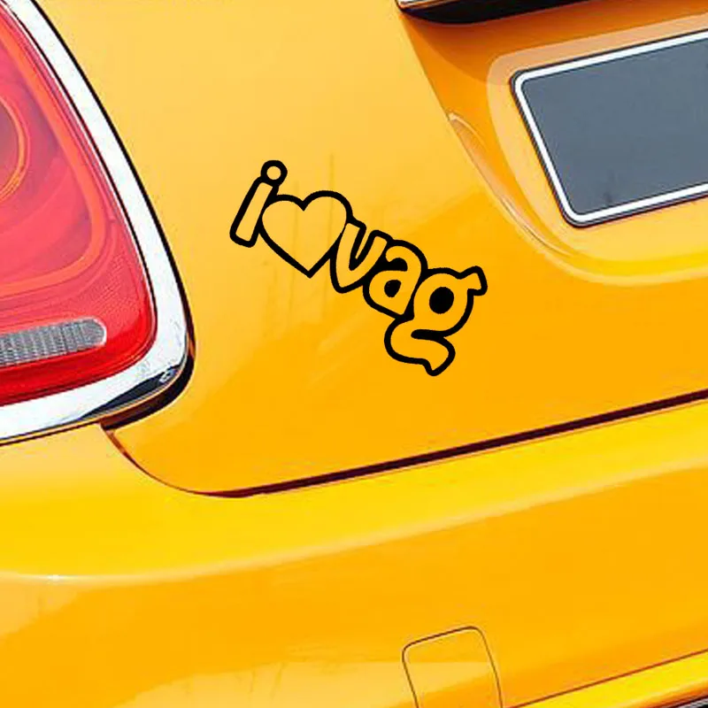 

I Love Vag Funny Exquisite Hand-carved Art Car Stickers for Wall Camper Van Truck Minicab Kayak Car Covers Vinyl Decal 9 Colors