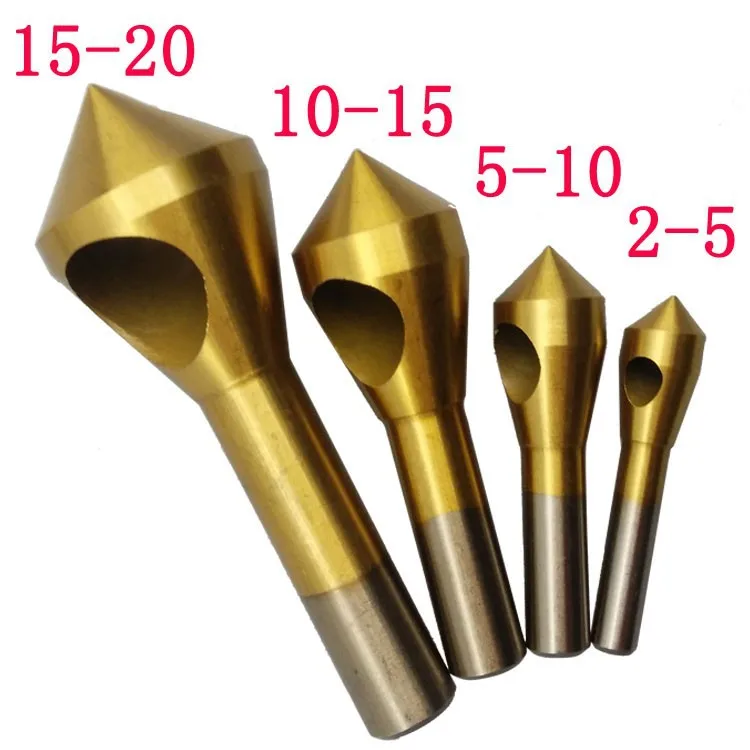 4pacs 2 5 5 10 10 15 15 20 teel aluminum countersunk head drill bit