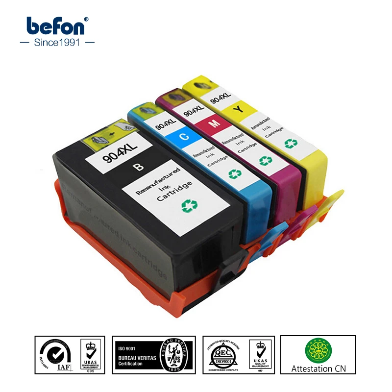 Befon Reemplazo de cartucho de tinta 904XL para impresora todo en uno,  Compatible con HP904, HP 904 XL, OfficeJet Pro 6960 6970|replacement  cartridge|officejet procartridge for hp - AliExpress
