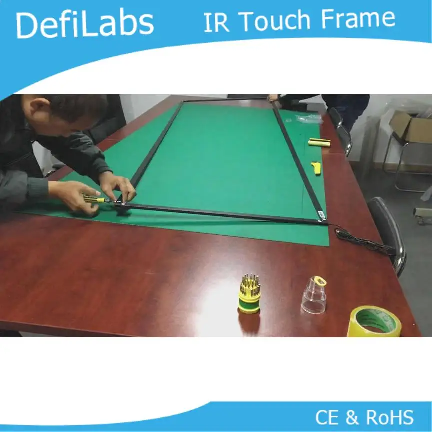 

DefiLabs 10 touch points 47" Infrared Touch Screen frame, 16:9 format for multi touch table