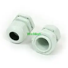 5 Pcs пластиковый водонепроницаемый разъем 7-12 мм диаметр Кабельный сальник для герметизации провода с PG16 светло-зеленый