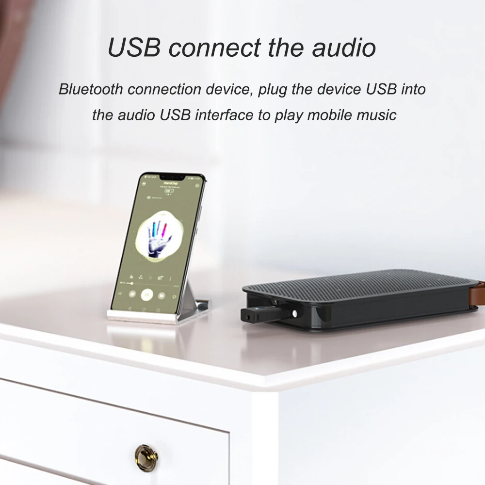JINSERTA Bluetooth 5,0 приемник 3,5 мм Bluetooth адаптер Бесплатный привод USB беспроводной приемник для автомобиля ТВ динамик AUX аудио адаптер