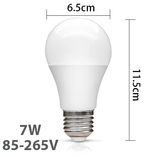 Светодиодный светильник E27 110 В 220 в 85-265 в настоящая лампада 3 Вт 5 Вт 7 Вт 9 Вт 12 Вт 15 Вт 18 Вт Высокое качество Bombillas Точечный светильник - Испускаемый цвет: 7W 85-256V