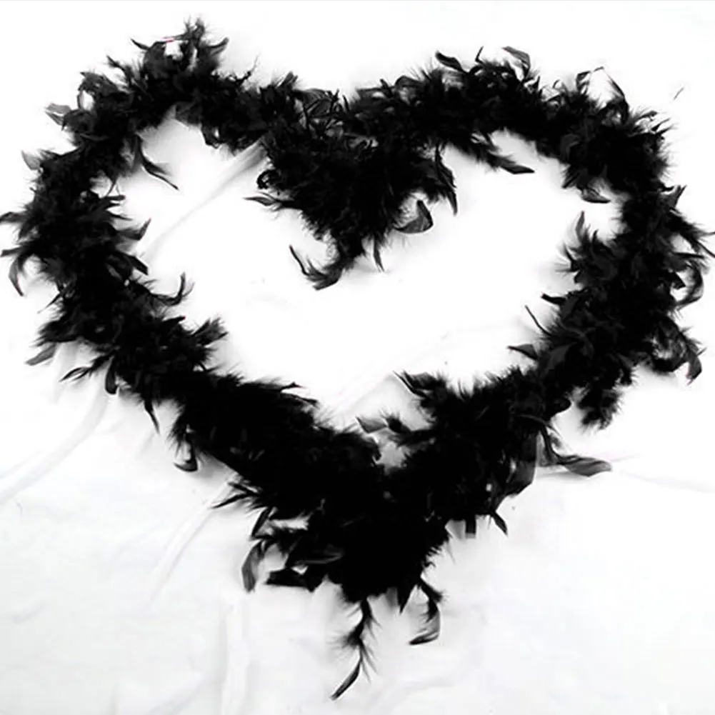 

2M Fluffy Feather Boa Strip Fancy Dress-up Costume Wedding Party Decor Hot