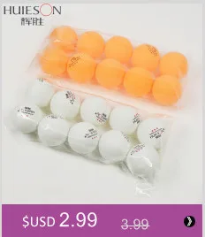 Huieson High Quality 3 Star Ping Pong Balls 40mm Diameter 2.9g Table Tennis Ball for Competition Training 6Pcs/Pack