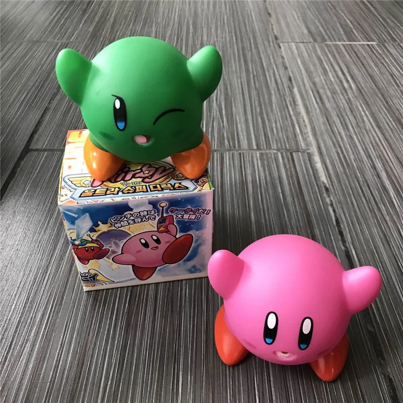 Зеленая фигурка 11 см kawaii star kirby кукла мягкая резиновая детская коллекция|Игровые