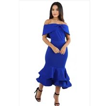 Женское осеннее платье, элегантное платье для вечеринки, черное платье с бантом и оборками, облегающее осеннее платье с открытыми плечами LC61747