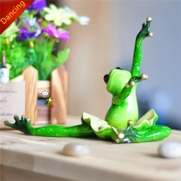 Funny Frog Family Dancing Ballet Styles Resin Toys Figures - Ballet Frog 3-2