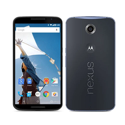 Разблокированный Motorola Google Nexus 6 XT1103 XT1100 четырехъядерный 3 ГБ ОЗУ 32 Гб ПЗУ 4G LTE сотовый телефон 5,96 дюймов 13 МП 3220 мАч отремонтированный - Цвет: 32GB Blue