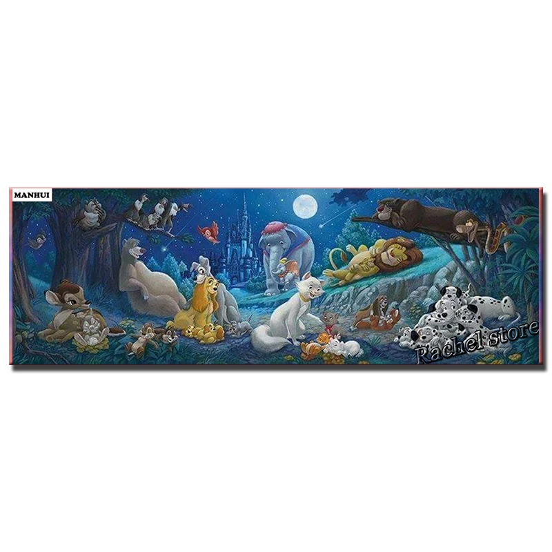 Diamond Embroidery Diy Diamond Painting Cross Stitch Kits Diamond Mosaic cartoon animals Full Square Diamond Embroidery DE024