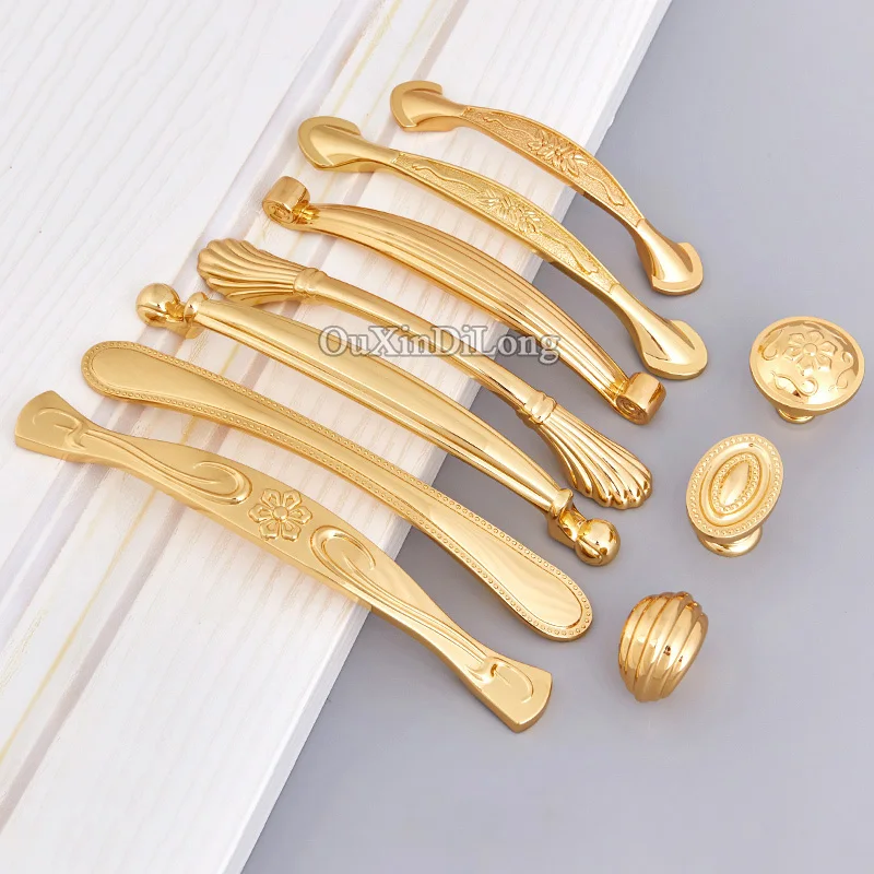 Stunning Design 2PCS European Luxury Kitchen Cabinet Door Handles Cupboard Wardrobe Drawer Wine Pulls and Knobs | Обустройство дома