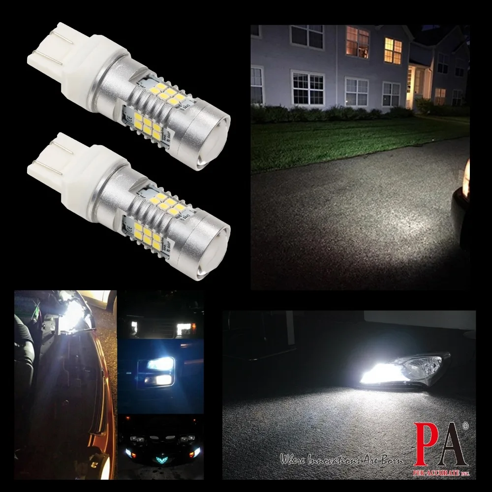 PA светодиодный x T20 7443 7440 2835 21SMD из 2 предметов Белый фонарь задний