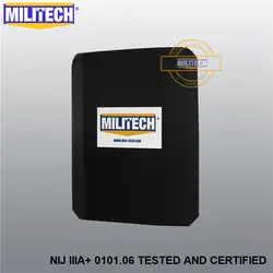 MILITECH NIJ IIIA + Lvl 3A Номинальная сталь пуленепробиваемая вставка NIJ уровень 3A пуленепробиваемый рюкзак панель Студенческая сумка