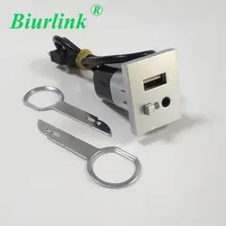 Biurlink для Ford Focus AUX USB слот кнопочный переключатель с автомобилем снятие магнитолы ключ инструменты (не подходит для SONY 6000 CD)