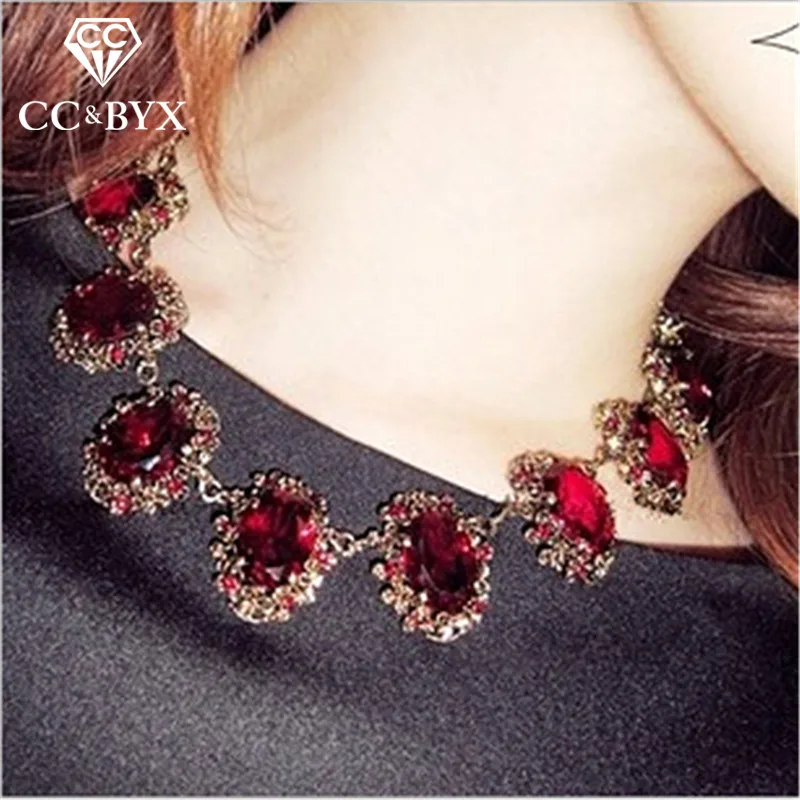 Женское винтажное ожерелье чокер кулоны с подвеской на ключицы CCN168b|chokers necklaces for
