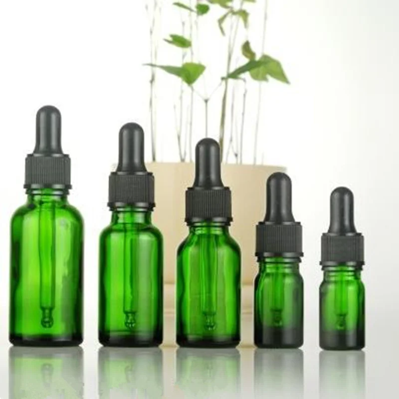 Download 5ml 10ml 15ml 20ml Green Glass Dropper Bottles Essential ... Yellowimages Mockups