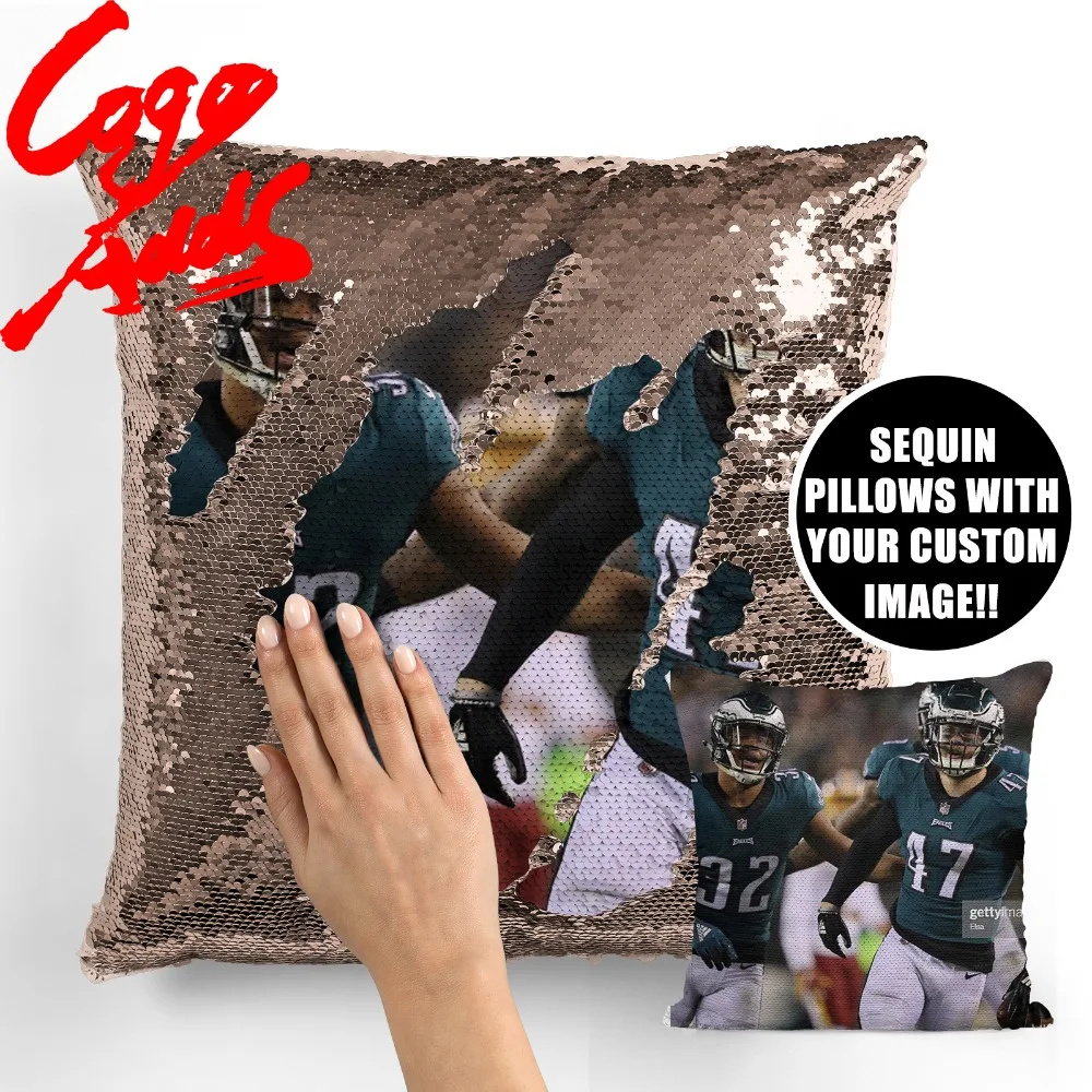 

Nate Gerry home accessories room decoration cushion cover throw pillows reversible mermaid sequin pillow case cover