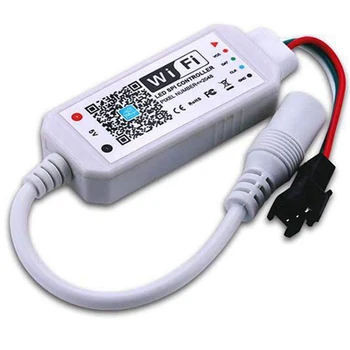 

Smart RGB LED Strip WiFi Controller 5V LED Strip Light Remote Controller Fit WS2811 UCS1903 SM16703 Compatible