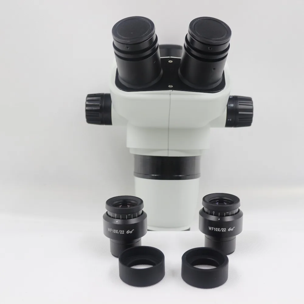 

AMDSP Stereo Microscope 6.7X-45X Simul-focal Trinocular Stereo Zoom Microscope Head Phone Board Repair with 10X Eyepeice