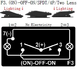 Красный светодиод 12 В/24 В морской Класс шлюпки автомобиля RV 4PIN SPDT мгновенного кулисный переключатель, водонепроницаемый IP66, АРБ carling стиль