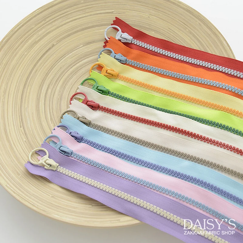 

9 pcs Sewing supplies materials, hand tools 45cm bronze slider smooth 9-color nylon metal zipper DIY Cushion