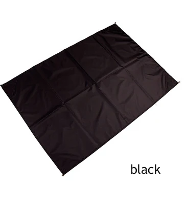 Водонепроницаемый полиэстер Карманный пляжное одеяло Открытый портативный коврик для пикника Кемпинг матрас Открытый наземный коврик для пикника одеяло - Цвет: black
