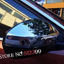 Для peugeot 5008 Боковая дверь зеркало заднего вида шапка с декором "крылья" Крышка отделка 2 шт ABS хром внешние аксессуары для автомобиля Стайлинг