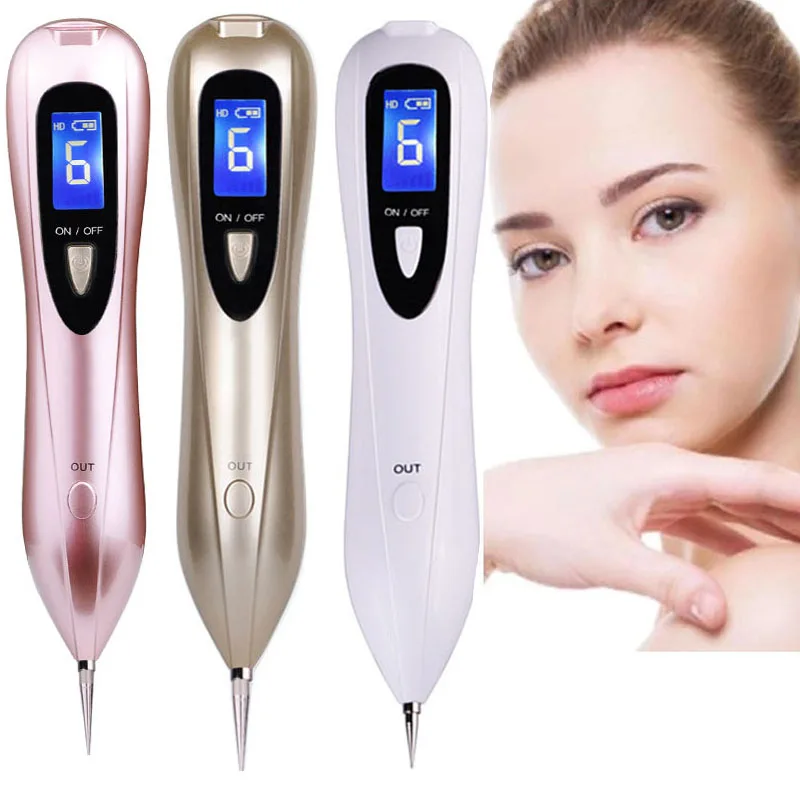 Günstige Maulwurf Entfernung Dark Spot Remover Plasma Stift Hautpflege Haut Warze Tag Tattoo Entfernung Werkzeug LCD Laser Plasma Stift Schönheit pflege