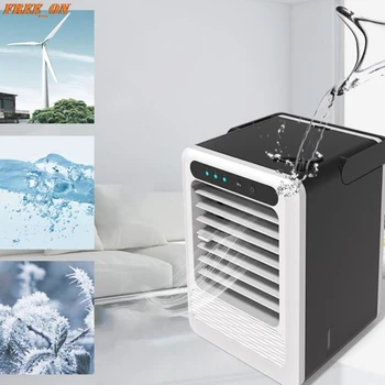 

Portable USB Chargeable Air Cooler 3 Speed Adjustable Mute Purifier Conditioner Humidification Fan for Desktop Supplies