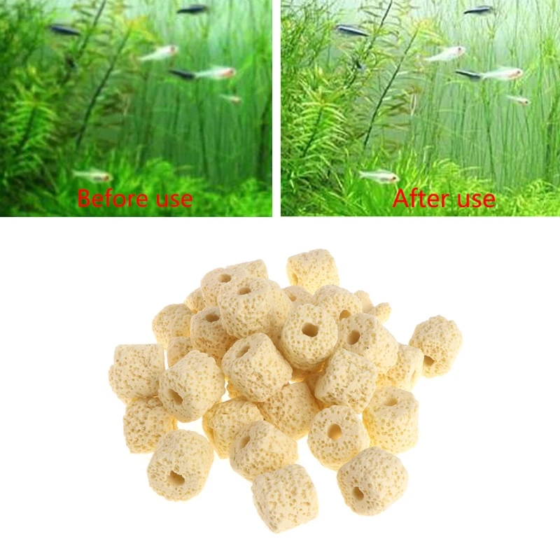 Aquarium Ceramic Rings Media Biological Fish Tank Pond Filter Bacteria