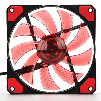 

Reliable dropshipping 15 LED Light Quite 120mm DC 12V 4Pin PC Computer Case Cooling Cool Fan Mod