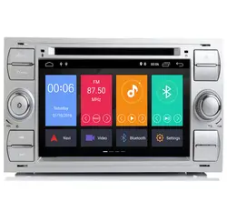 Автомобильный мультимедийный плеер gps Android 9,1 2 Din для Ford/Mondeo/Focus/Transit/C-MAX автомобиля Радио Bluetooth DVR Авторадио DSP