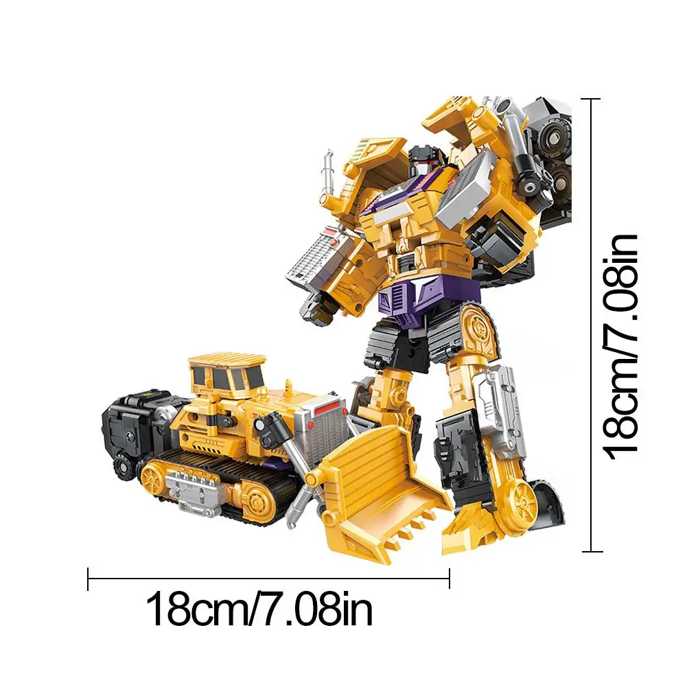 6 в 1 Трансформация Робот автомобиль Металл инженерное строительство грузовик игрушка-трансформер детские игрушки подарки