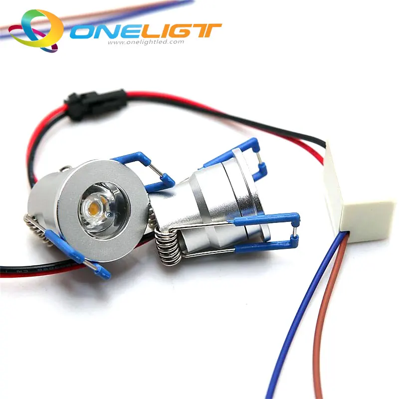 AC110-240V DC12V Mini 3W LED Downlight Dimmable LED Spotlight 3W  Warm Natural Cool White Recessed in Spot Light Include Driver