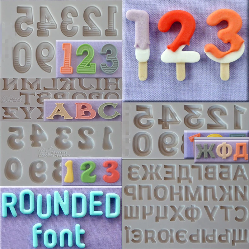 

1pcs 3D Alphabet Letters Punctuation Silicone Form Fondant Mold Cake Decoratiing tools Chocolate Gumpaste Mold Sugarcraf